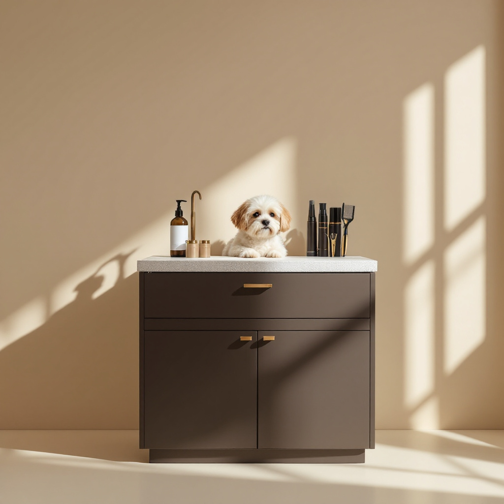Elegant Pet Grooming Station